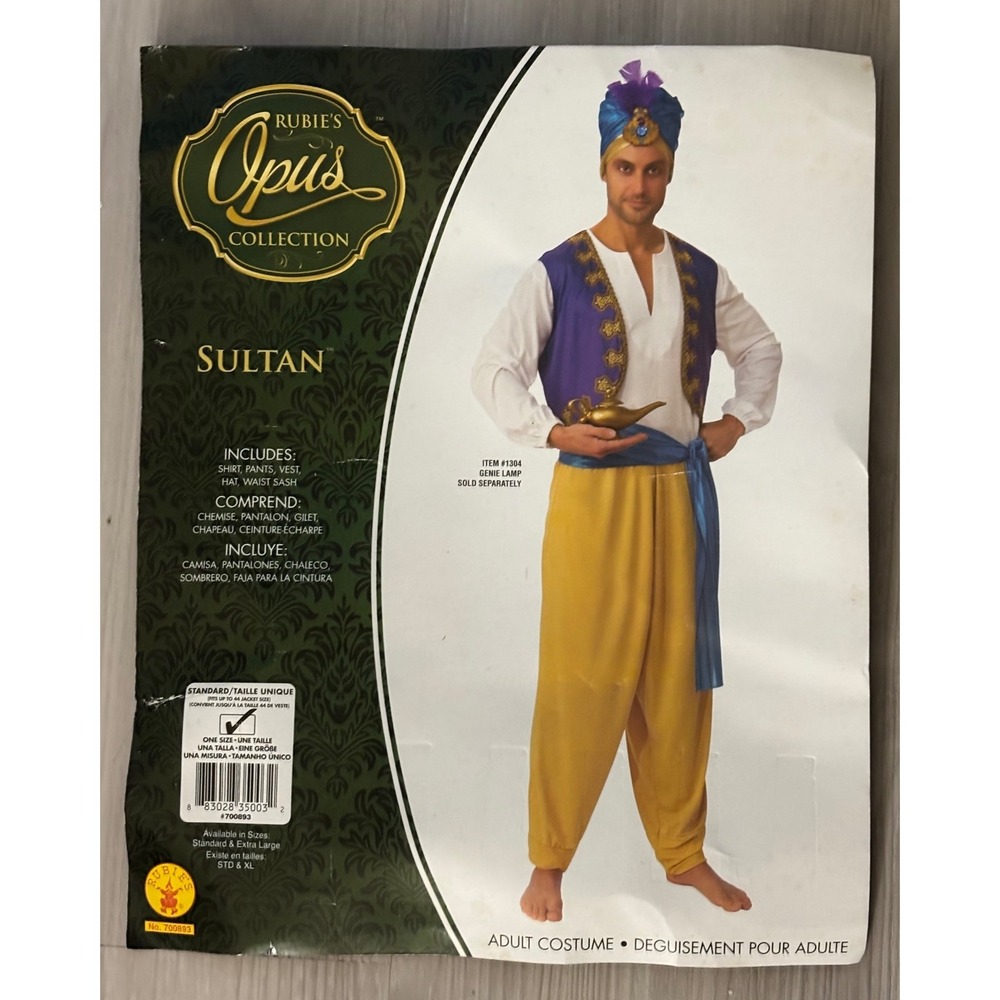 Opus Collection Sultan Costume Rubies Standard One Size Halloween Cosplay
